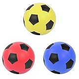 Idena 40226 - Softball 3-fach sortiert, ca. 12 cm Blau, Gelb oder Rot...