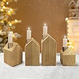 Adventskranz Modern Deko- Adventskranz Holz, Weihnachtsdeko...
