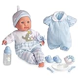 JC Toys 38 cm große realistische Babystoffpuppe mit offenen/geschlossenen...