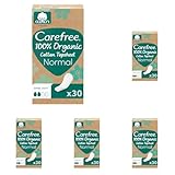Carefree Slipeinlage 100% Organic Cotton Topsheet Normal (30 Stück), aus...