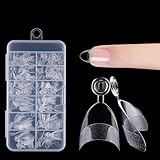 120 Stück Nageltips 12 Größen Acryl Nail Tips Almond Short Mandel Kurz...