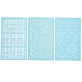 Abaodam 3 Stück Polymer Clay Druckformen mit Abgerundeten Kanten für...