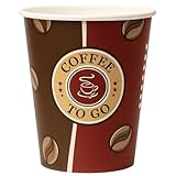 FALAMBI 1000 Stk. Kaffeebecher Coffee to go, Pappbecher 200 ml, 8oz - Made...