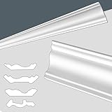 Deckenleisten 100 cm – Zierleisten - dekorative Stuckleisten für Wand &...