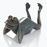 esotec Wasserspeier-Figur Frosch, Einzelfigur Teichfigur Gartenstatue,...