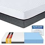 Arensberger SARA Schaumstoff Matratze 180x200 cm – 16 cm NANOCELL®...