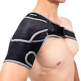 BraceUP Schulterbandage – Verstellbare Schulterstütze mit Tasche für...