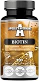 Biotin 10 mg pro Tablette - 180 Vegane Tabletten - 720 Portionen -...