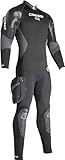 Cressi Herren Halbtrockenanzug Ice, Schwarz/Grau, XXXL/7
