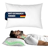 KNERST® Anti Schnarch Kissen - Ergonomisches Kopfkissen Nackenschmerzen -...