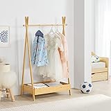 [en.casa] Garderobenständer Sola Kinderkleiderregal Jackenständer 126 x...