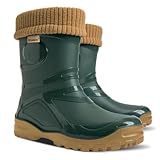 3Kamido GoTherm Gummistiefel mit einem Innenschuh aus natürlicher Wolle,...