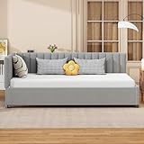 Luxeza Polsterbett Sofabett 90 * 200 Multifunktionsbett mit Lattenrost...