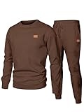 JMIERR Herren Jogginganzug Set 2-Teiliger Sweatshirt Trainingsanzug Casual...
