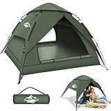 Camping Zelt, Automatisches 2-3 Personen Doppellagiges Camping Zelt Pop Up,...