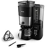 Philips All-in-1 Filterkaffeemaschine - integriertes Kegelmahlwerk für...