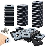 Teflongleiter zum Schrauben,36 Stück Teflon Möbelgleiter zum Schrauben 25...