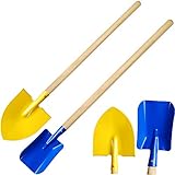 2 TLG. Set Kinder - Spatenschaufel/Spaten + Schaufel - aus Holz & Metall -...