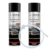 VE-INDUSTRIES 2X Hohlraumschutz Hohlraumversiegelung Spray 500ml Wachs +...