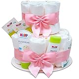 MilaBoo® 2-stöckige Windeltorte Mädchen mit Premiumprodukten I...