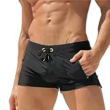 Qrity Herren Badehose Schnelltrocknend Badeshorts Badepants Sport Badehose...
