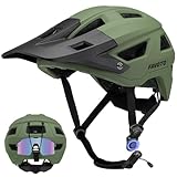 Favoto Mountainbike Fahrradhelm mit Schirm Leicht - Doppelte Inmould...