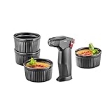 GEFU ZUCA Crème‑Brûlée‑Set 5‑teilig | Gasbrenner mit...