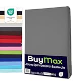 Buymax® Spannbettlaken 140x200cm Baumwolle 100% Spannbetttuch Bettlaken...
