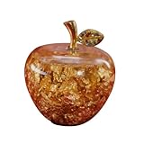 PartyKindom Goldfolie Apfel Dekoration Kristall Ornament Kunstvoller...