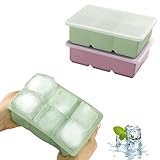 JOPHEK Eiswürfelform, 2 Stück 12 Fach Silikon Eiswürfelschale mit...