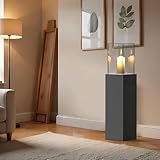 Delemopure 4-in-1 Windlicht Säule Hoch 89 cmTerressenfeuer fur Indoor und...