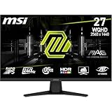 MSI MAG 274QF X24 27' WQHD Gaming Monitor - Rapid IPS Panel 2560x1440 240Hz...