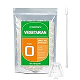 WANANFU Vegane Leerkapseln Größe 0 (100 Stück) Bundle mit 2...