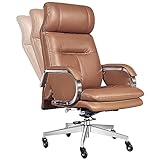 Chefsessel aus echtem Leder mit hoher Rückenlehne, 90–150 Grad Neigung,...