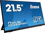 iiyama Prolite T2255MSC-B1 45,5cm 21,5' IPS LED Monitor Full-HD 10 Punkt...