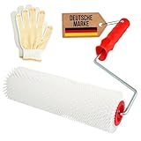 V VEJK® Stachelwalze Ausgleichsmasse 23 cm – Entlüftungswalze &...