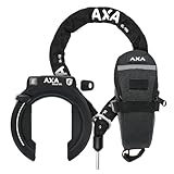 AXA Block XXL Rahmenschloss + ULC 100 Einsteckkette, Set mit Tasche –...