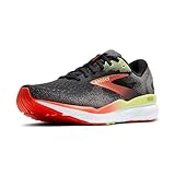 Brooks Herren Ghost 16 Laufschuhe Neutralschuh Black/Mandarin Red/Green -...