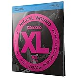 D'Addario EXL170 Nickelumwickelte Bassgitarrensaiten, Light, 45-100, Long...