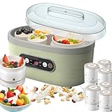 Yogurt Maker, 1400Ml Multifunctional Yoghurt Maker with 2 Large and 6 Small...