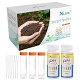 XLUX Boden-pH-Tester, Säure-Test-Messgerät, Streifen-Kit 200 Tests, für...