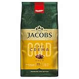 Jacobs Kaffeebohnen Café Crema Gold, vollmundig & fruchtig, geröstet in...
