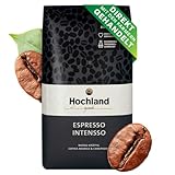 Hochland Kaffee – Espresso Intensso 1000g (ganze Bohnen) – Kräftig und...