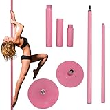 TRUTZHOLM Pole Dance Tanzstange Pink Profi Höhenverstellbar 231-274 cm Ø...