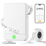 NUKVRYY Etikettendrucker, Bluetooth Beschriftungsgerät Selbstklebend,...
