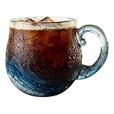 Nhujevkom Meerglas Tasse, Handgeblasene Trinkgefäße, Strandliebhaber...