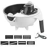 9-in-1 gemüsesssschneider - 22cm Küchenreibe, ABSgemüsesssschneider Mit...