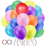 Jsdoin 100 Stück 12 Zoll Bunt Luftballoons Geburtstag, Latex Luftballons...