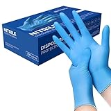 The Real Touch Einweghandschuhe, Blau Nitrilhandschuhe - Box mit 100...