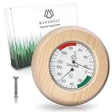 NORDHOLZ® Sauna Thermometer Hygrometer 2in1 - Für die richtige Temperatur...